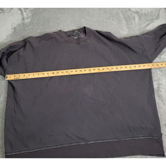 Aerie Oversized Sweatshirt Women's Size Large Gray - Picture 6 of 9